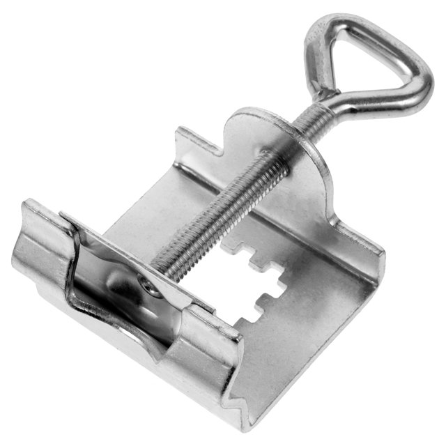 HEATSHAKING 1Set Galvanized Steel Parasol Pole Clamp Silver for Garden 9.60X6.00X3.90in