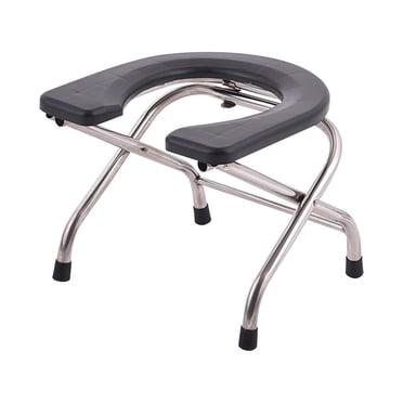 Toilet Seat ,Seniors Squatting Toilet Stool Chair Homecare Portable, Comfortable Height 30cm