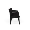 thumbnail image 4 of Lenox Steel Reception Waiting Room 3 Seats Chair / Black Steel / Black, 4 of 5