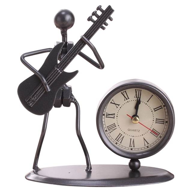 TIELUTT Stainless Steel Small Desk Clock Retro Personality Clock Birthday Christmas Decorations and Bulbs Christmas Decorations Q Christmas Ornament K2so Ornament Daughter Ornament