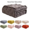 thumbnail image 3 of 28x39 Inch Cooling Blanket Cold Blankets Textured Thickened Checkerboard Blanket Super Soft Throw Blankets Reversible Double Cooling Blanket for Sofa Chair Bed Travel and Living Room, 3 of 9