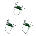 thumbnail image 1 of QualitChoice Maille Fascinator Femmes Coiffure Photographie Accessoires Prom Maquillage Performance Réglable Cosplay Partie Couvre-Chefs Vert Foncé 3PCS, 1 of 6