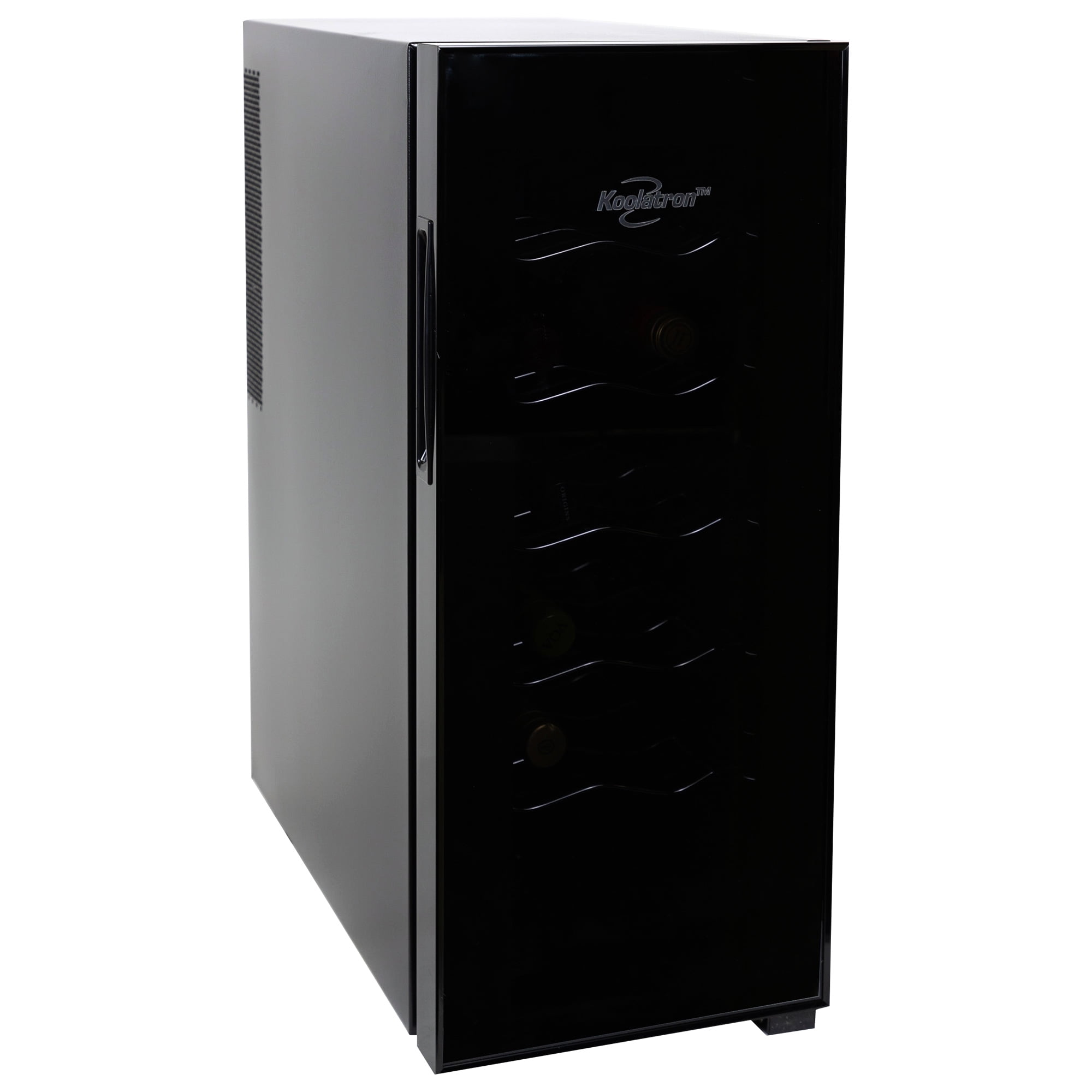 Koolatron Réfrigérateur à vin thermoelectrique debout de 12 bouteilles, Noir, 1 pi³ (28L)