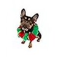 thumbnail image 3 of Midlee Collier en Peluche Rouge/vert de Noël (Grand) - Accessoire pour Chien Extensible pour les Fêtes, 3 of 4