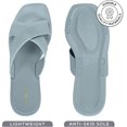 thumbnail image 4 of ROXONI Women Slippers Shower Pool Sandals Criss Cross Bathroom Quick Drying Slippers, 4 of 5