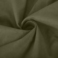 thumbnail image 5 of Penkiiy Blouse en Lin pour Femme à Manches Courtes, Col Ras du Cou, Hauts d'Été Décontractés, Coupe Ample, 2TG, Vert Armée, 5 of 5