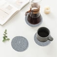 thumbnail image 4 of Ovzne Sets de Table Ronds Antidérapants en Coton Anti-Brûlure Isolation Thermique Durables 6 Pcs avec Rangements en Liquidation, 4 of 6