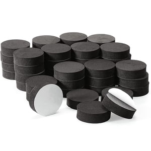 48Pcs Risers de pieds de pot de plantes en caoutchouc naturel Pot tapis de pot invisible Pieds de pot pour les plantes de plein air lourds, pots de fleurs