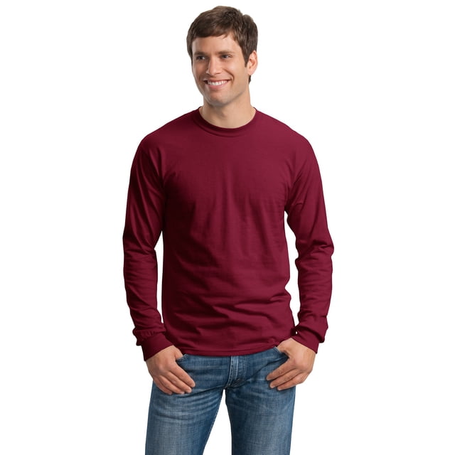 Gildan T-Shirt à Manches Longues pour Hommes en Coton 100 pour Cent - G2400