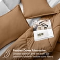 thumbnail image 3 of Bare Home Goose Down Alternative Comforter Set - 3 Piece Set - King/Cal King, Caramel, 3 of 7