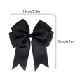 thumbnail image 3 of Iumwxz 6-inch Ribbed Satin Fishtail Double Layered Ribbon Bow Hair Clip For Children's Hair Accessories Hair Clip, 3 of 7