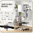 thumbnail image 4 of HOMCOM Séchoir à Vêtements à 4 Niveaux avec Ailes Latérales et Roulettes pour Intérieur Extérieur, 4 of 10