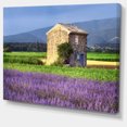 thumbnail image 2 of House in the Lavender Field - Landscape Canvas Wall Art, 2 of 3