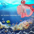 thumbnail image 5 of Snorkel Mask Foldable Diving Mask Set with Dry Top System and Camera Mount, Anti-Fog Professional Snorkeling Gear-B S, 5 of 5