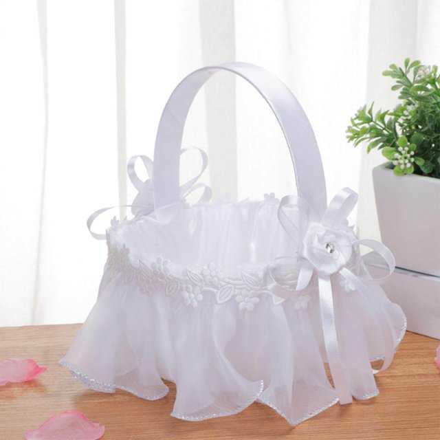 Baohd Panier de Fleurs de Mariage Rangement Bonbons Décoration Symbole Rose