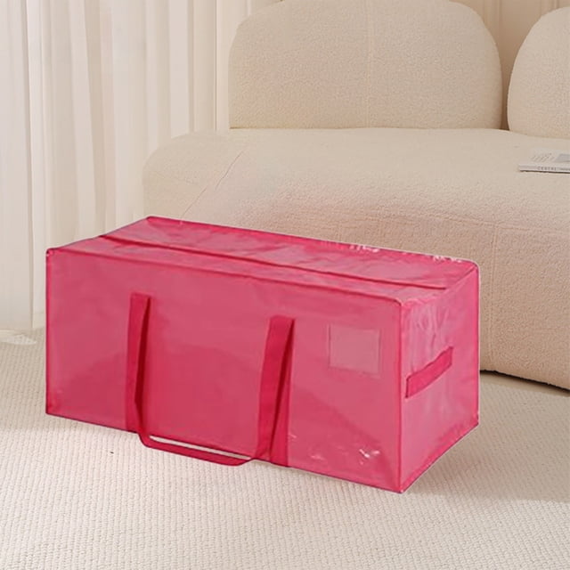 Thick And 23 US Gal Large Capacity Reinforced Handheld Moving Luggage Bag - Plastic Water Repellent Storage Bag - Christmas Tree Storage Bag
