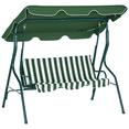 thumbnail image 1 of Outsunny 3-Seat Patio Swing, Outdoor Swing with Adjustable Canopy, 1 of 10
