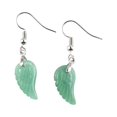 thumbnail image 1 of 1 Pair Pearl Earring Ear Stud Sweet Gift Exquisite Attractive Beautiful Long-lasting Rustproof Carved Crystal Angel Wing Type 5, 1 of 6