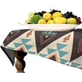 thumbnail image 2 of Aztec Tablecloth Ethnic Tribal Geometric Design Vintage Style Table Cloth Boho Chic Washble Table Cover for Dinning Kitchen Farmhouse Party Decoration 60"x120", 2 of 5