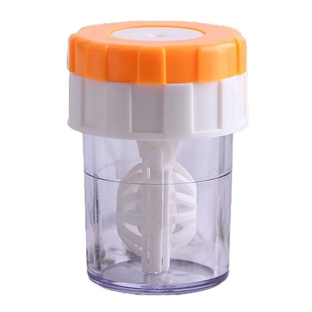 Essen Contact Lenses Washer Portable Rotating Cleaning Plastic Manual Cleaner Holder Container for Travel