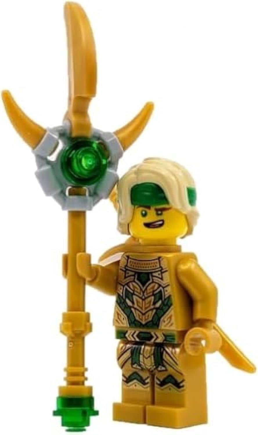 LEGO Ninjago: Lloyd Golden Oni Minifigure with Staff Weapon