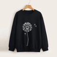 thumbnail image 5 of GZWYHT Grande Vente! Chandails à Capuchon pour Femmes, Chandails à Capuchon Graphiques, Chandail à Imprimé pour Femmes à Col Rond Coupe Ajustée, Hauts à Enfiler Décontractés à Manches Longues, Chandails d'Entraînement Amples, Blouse, Tenues d'Automne, Vêtements d'Automne AX L, 5 of 5
