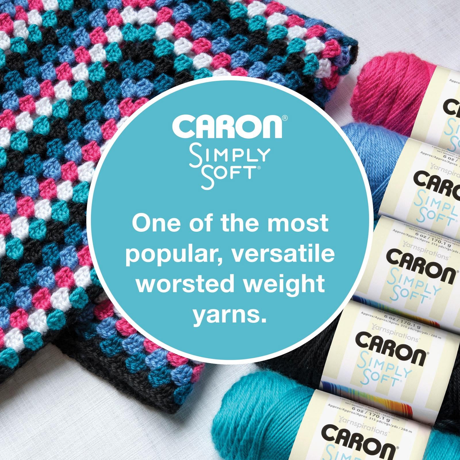 Caron® Fil Simply Soft®, Acrylique #4 Moyen, 6oz/170g