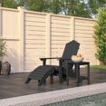 thumbnail image 1 of vidaXL Chaise Adirondack de Jardin avec Repose-Pieds et Table HDPE Anthracite, 1 of 3