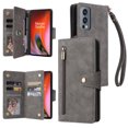thumbnail image 1 of Case for OnePlus Nord 2 5G Magnetic Leather Zipper Wallet Cover Card Holder, 1 of 5