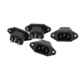 thumbnail image 1 of Unique Bargains 4 Pcs AC 250V 10A IEC 320 C14 Panel Mount Adapter Power Connector Socket, 1 of 2