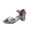 Silver, variant on Women's Sandals Gold Sandal Heels Mid Heel Plus Size Adjustable Buckle Strap Glossy Sequins Shoes