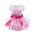 thumbnail image 1 of Robe pour Petit Chien - Robe Tutu Mignonne de Princesse, Robe à Imprimé Lèvres pour Chiot, Robes pour Fille, Petits Chiens en Été, Rose, P, 1 of 11