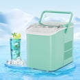 thumbnail image 3 of edx Portable Countertop Ice Maker, Self-Cleaning with Handle and Ice Scoop, 9 Cubes in 6 Min, Green, 3 of 8