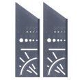 thumbnail image 2 of 2 Pcs Règle d'Angle 3D Grise Outils de Mesure Multifonctionnels pour Menuiserie 20 x 7 x 6.5cm, 2 of 14