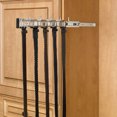 thumbnail image 3 of Rev A Shelf BRC-12SN 12" Mounted Pullout Belt Rack Organizer, Satin Nickel (2 Pack), 3 of 8