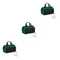 thumbnail image 1 of QualitChoice Tool Bag Woodworking Electrician Bags Storage Box Adjustable Waterproof Large Capacity Maintenance Hardware Tools Kit Black Green/13 inch 3PCS, 1 of 6