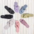 thumbnail image 5 of ROXONI Women Slippers Shower Pool Sandals Criss Cross Bathroom Quick Drying Slippers, 5 of 5