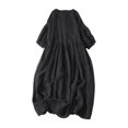 thumbnail image 1 of Pompotops Robe Longue de Soirée Mode Femme Aguichant Manches 3/4 Dos Nu avec Dentelle en Solde, 1 of 3
