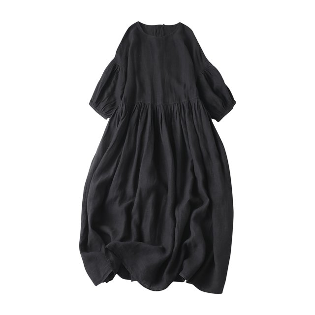 Pompotops Robe Longue de Soirée Mode Femme Aguichant Manches 3/4 Dos Nu avec Dentelle en Solde