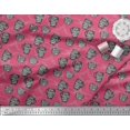 thumbnail image 3 of Soimoi Pink Moss Georgette Fabric Life Begins After Coffee Text Fabric Prints By Yard 42 Inch Wide, 3 of 5