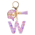 thumbnail image 4 of TopLLC Tools&Home Improvement Initial Letter Keychains For Women Tassel Purple Cute Car Keychain For Wallet Backpack Bag A chopper, 4 of 4