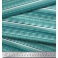 thumbnail image 2 of Soimoi Poly Georgette Fabric Stripe,Heart & Dot Texture Print Sewing Fabric Yard 52 Inch Wide, 2 of 3