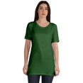 thumbnail image 1 of Inkmeso Plain Basic Tshirt Long Length Tee Short Sleeve Workout Top For Women, 1 of 9