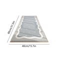 thumbnail image 3 of Estbridge Soft Bedroom Rugs - Bedside Rug  Flocking Carpet with Non-Slip Rubber Bottom  Modern Design  Easy to Clean - Ideal for Bedroom  Living Room  Nursery  College Dorm - 40cmx80cm, 3 of 7