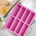 thumbnail image 3 of 8-Cavity Rectangular Silicone Baking Mold – Reusable Food-Grade Mold for Energy Bars, Granola, Chocolate & Bread, Oven & Freezer Safe, 3 of 9