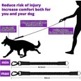 thumbnail image 2 of jenico Rope Dog Leash 6FT: Heavy Duty Leashes with Swivel Lockable Hook Reflective Threads Bungee and Padded Handle - Dog Lead for Large Small Medium Dogs Purple, 2 of 7