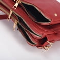 thumbnail image 4 of matoen Three Layer Leather Shoulder Bag Small Size Large Capacity Card Bag Fashion Bag Soft Leather, 4 of 9