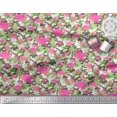 thumbnail image 3 of Soimoi Rayon Fabric Camouflage Texture & Flamingo Bird Print Sewing Fabric Yard 56 Inch Wide, 3 of 3