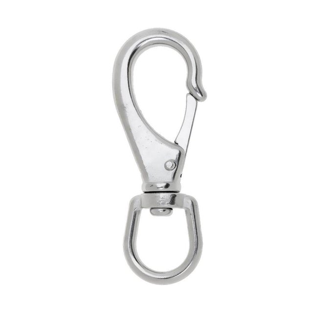 pitrice 304 Acier Inoxydable Bateau Marin Pivotant Oeil Rapide Ressort Mousqueton 3 115mm