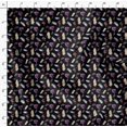 thumbnail image 4 of Soimoi Black Modal Satin Fabric Feather & Floral Print Sewing Fabric Yard 42 Inch Wide, 4 of 5